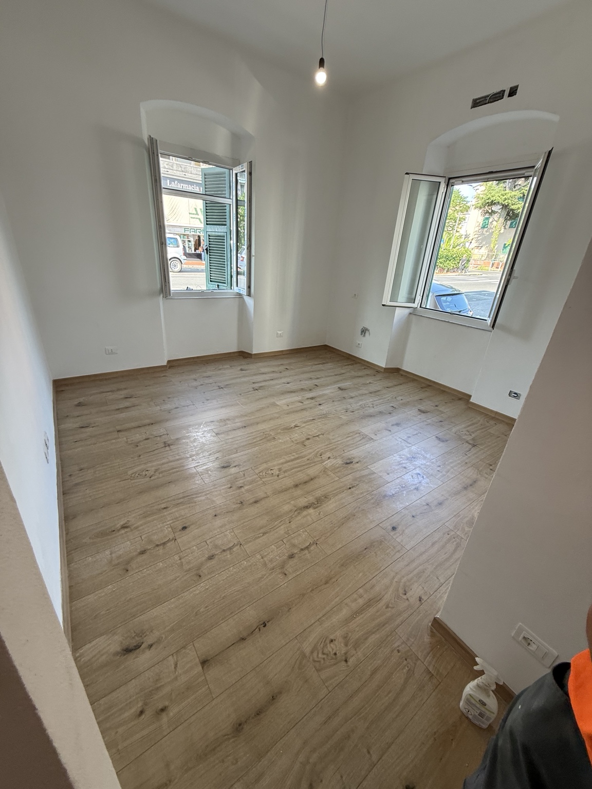 Pavimento effetto legno posato